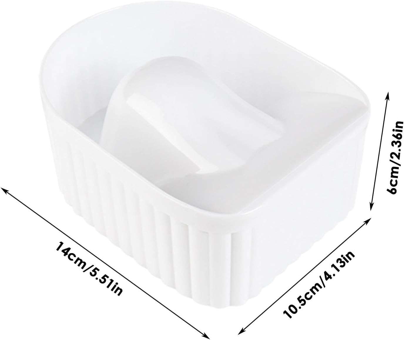 Shurzzesj Nail Polish Remover Bowl,Polish Soak off Remover Soaking Bowl | Dip Powder Remover Manicure Bowl, Nail Care Spa Tool for Home and Salon image number 1