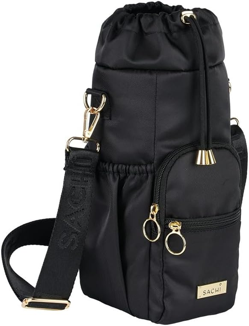 Sachi Crossbody Insulated Bottle Bag - Black image number 1