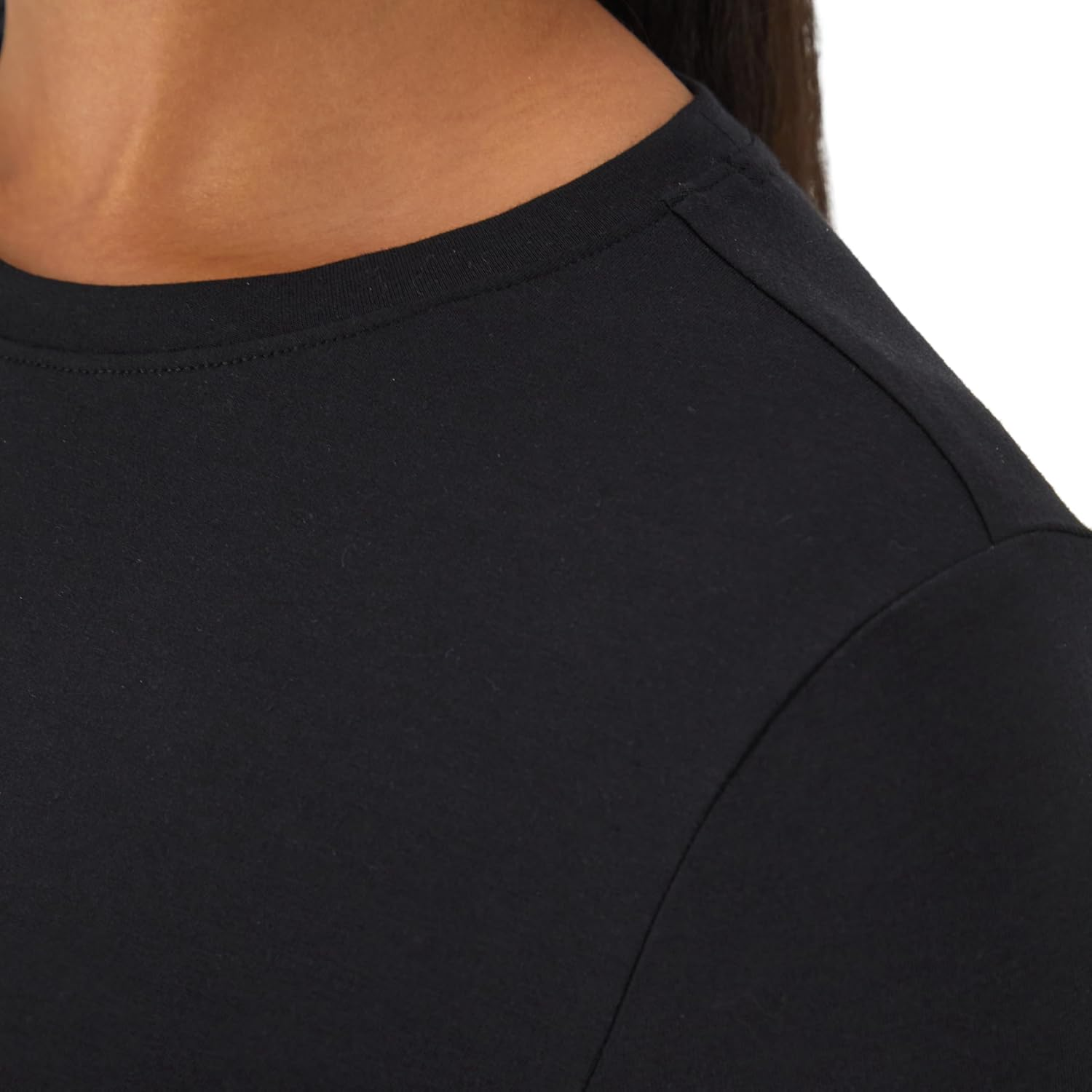 Hanes Women'S Comfort Fit Scrubs Underscrub, Supersoft Viscose from Bamboo Long Sleeve Shirt image number 3