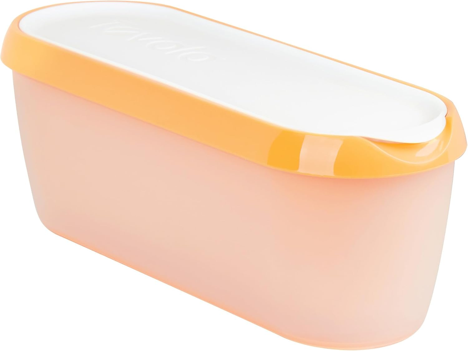 Tovolo Glide-A-Scoop Ice Cream Tub, 1.5 Quart, Insulated, Airtight Reusable Container with Non-Slip Base, Stackable on Freezer Shelves, Bpa-Free, White