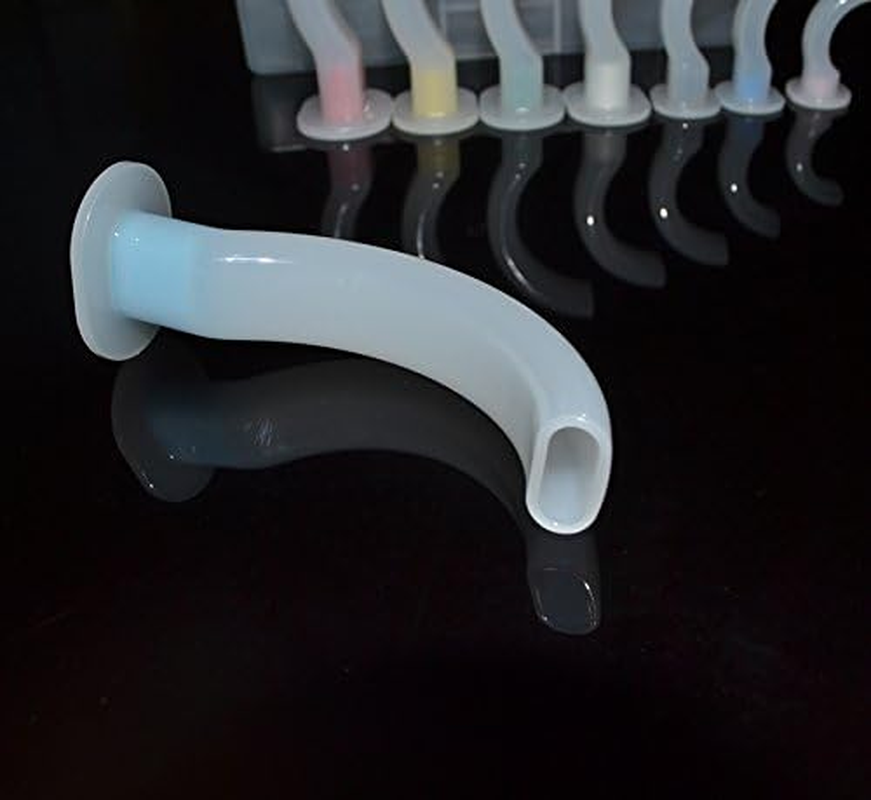 ELYSAID 8 Pieces/Set Plastic Case Gas Guide Tube Disposable Oral Airway Tube for First Aid Airway Kit with Plastic Case image number 1