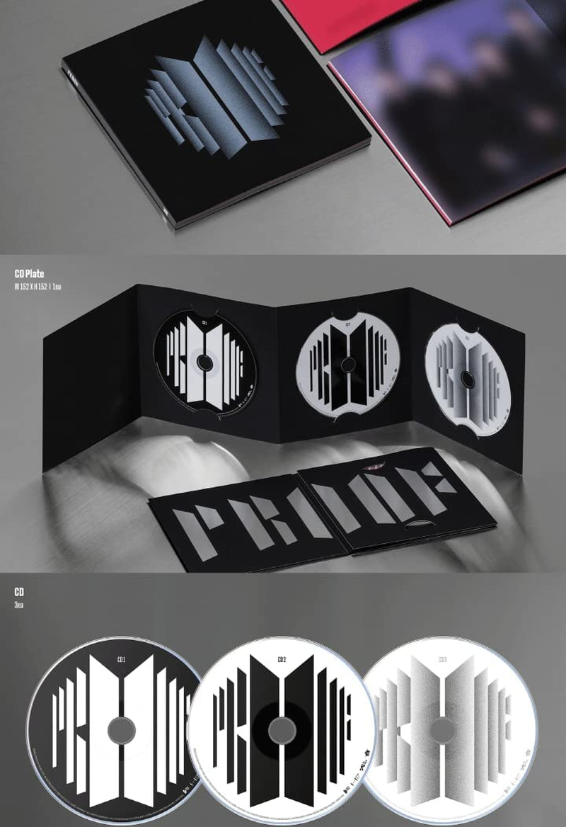 BTS Proof Anthology Album Compact Edition 3 Cd+1P Mini Folding Poster on Pack+80P Booklet+1P Photocard+1P Postcard+1Ea Discography Guide+Tracking Sealed image number 6