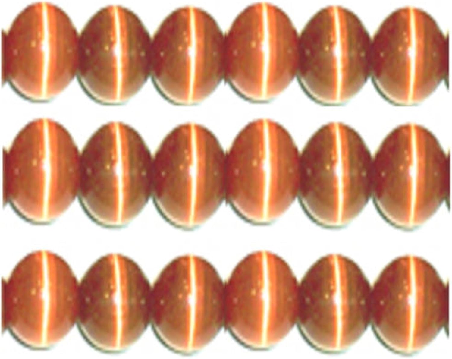 4Mm Cat'S Eye Bead Strands Grade "A" Fiber Optic, 32 Colors to Choose from (Rainbow)