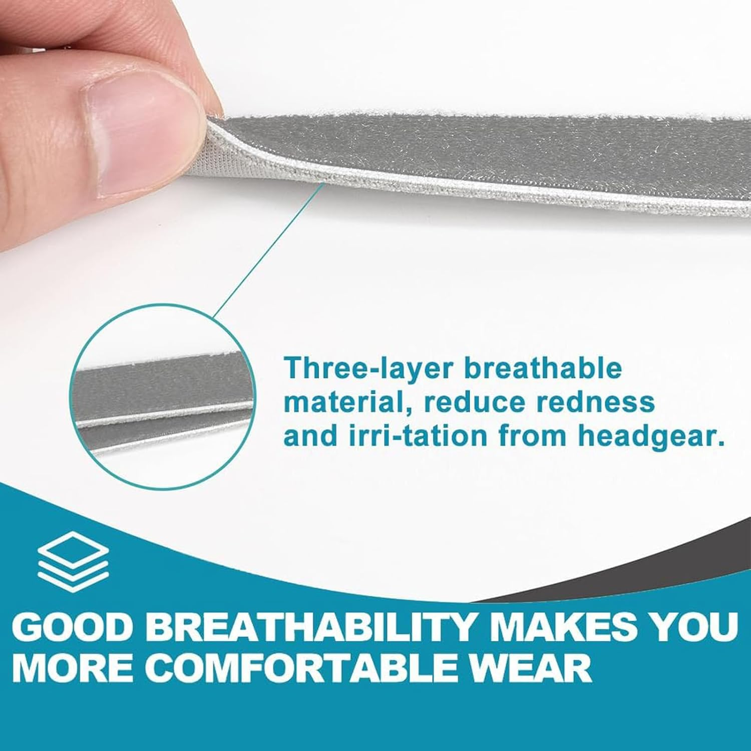 Charlux Headgear Replacement Straps for Resmed Airfit/Airtouchf20 Medium Size, Ultra-Soft Nylon, Full Face, 1 Pack