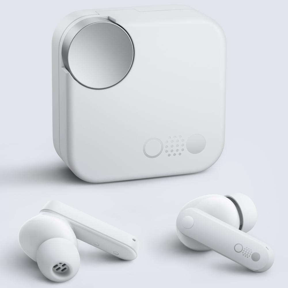 CMF by Nothing Buds Wireless Earbuds Light Grey, with 42Db ANC, Transparency Mode, Ultra Bass Technology 2.0, HD Audio by Dirac, IP54 Dust and Water Resistance and Dual Device Connection image number 3