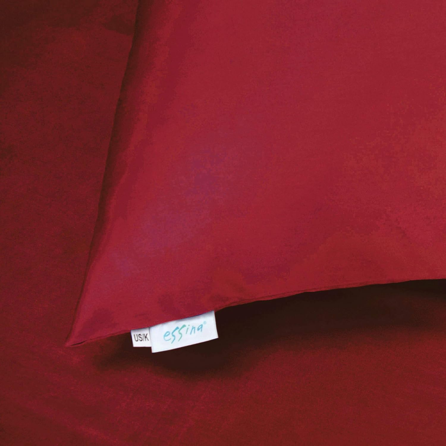 Essina Royale Egyptian Cotton Super King Bed Sheet Set 4Pc, 950 Thread Count, Deep Pocket Super King Sheet, Red image number 3