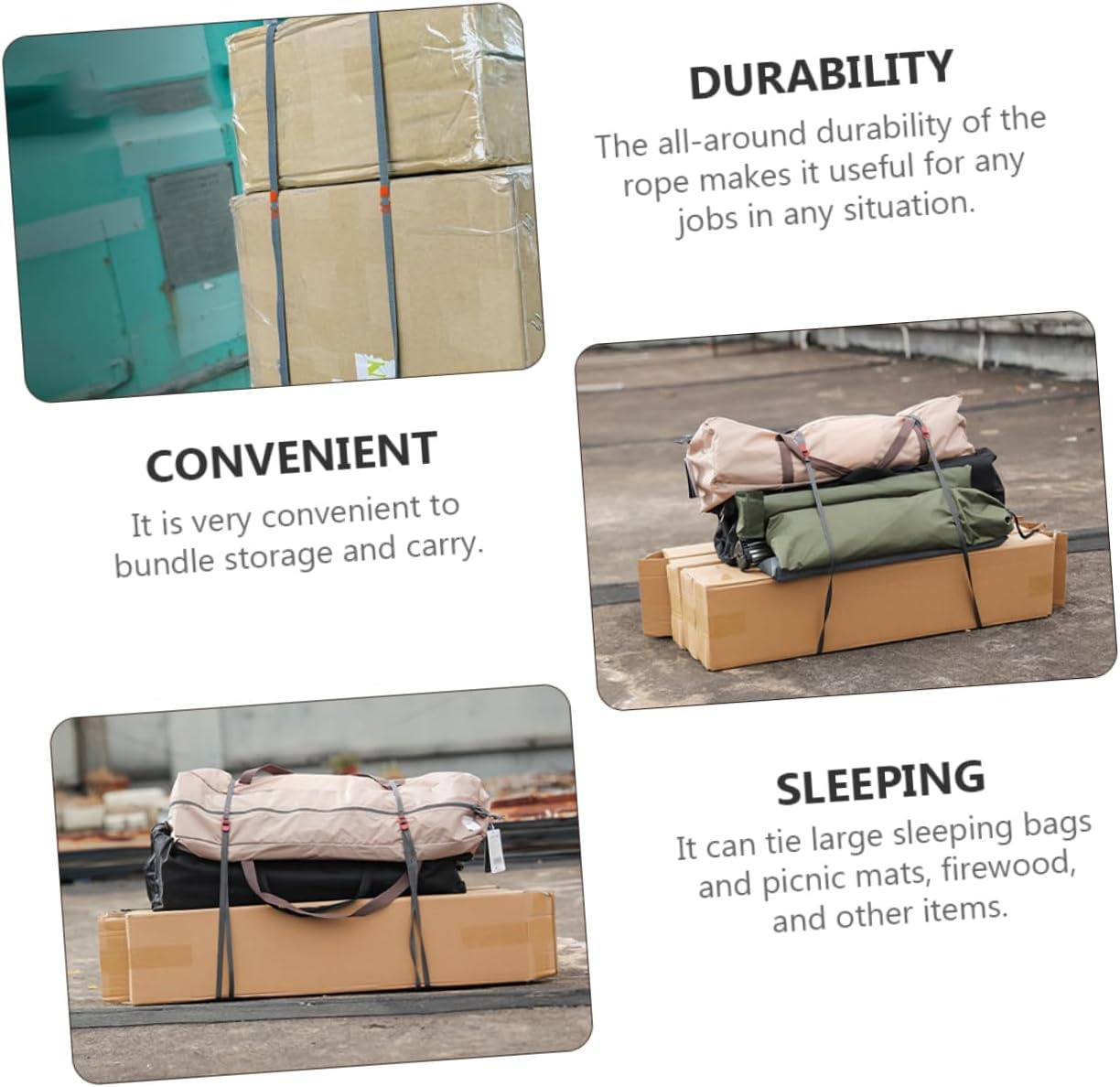 BESTYASH 8Pcs Luggage Strap for Travel Luggage Lashing Straps Outdoor Camping Equipment Tie image number 6