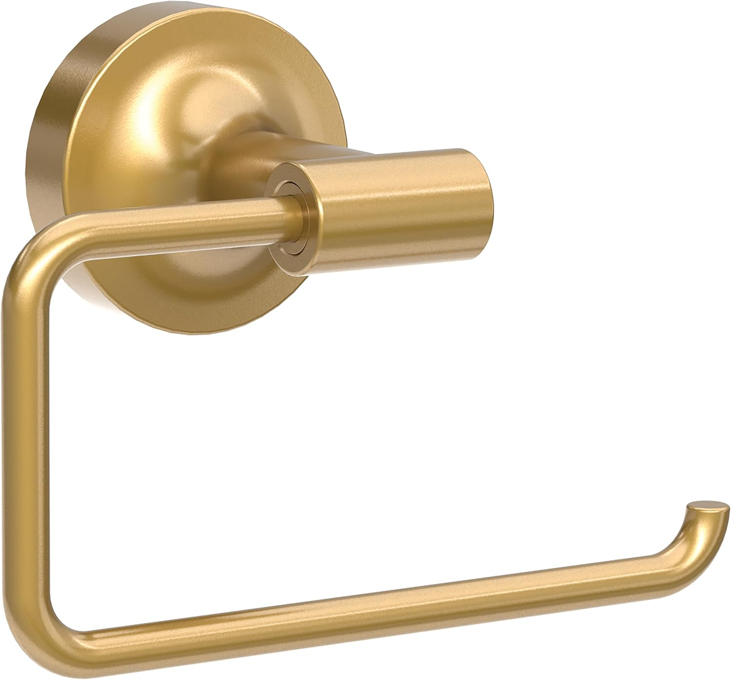 Franklin Brass Voisin (1-Pack) Toilet Paper Holder, Euro Single Post Tissue Roll Wall Mount TP Storage, Satin Gold Bathroom Decor, Accessories VOI50-BB image number 3