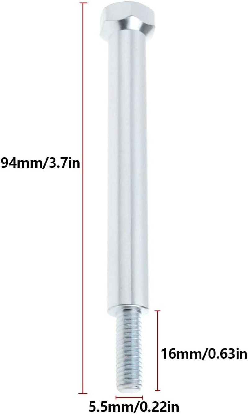 2Pcs Lawn Mower Screws Engine Bolts 796496-2 Compatible with Briggs & Stratton 5.5X16X94Mm Silver image number 4