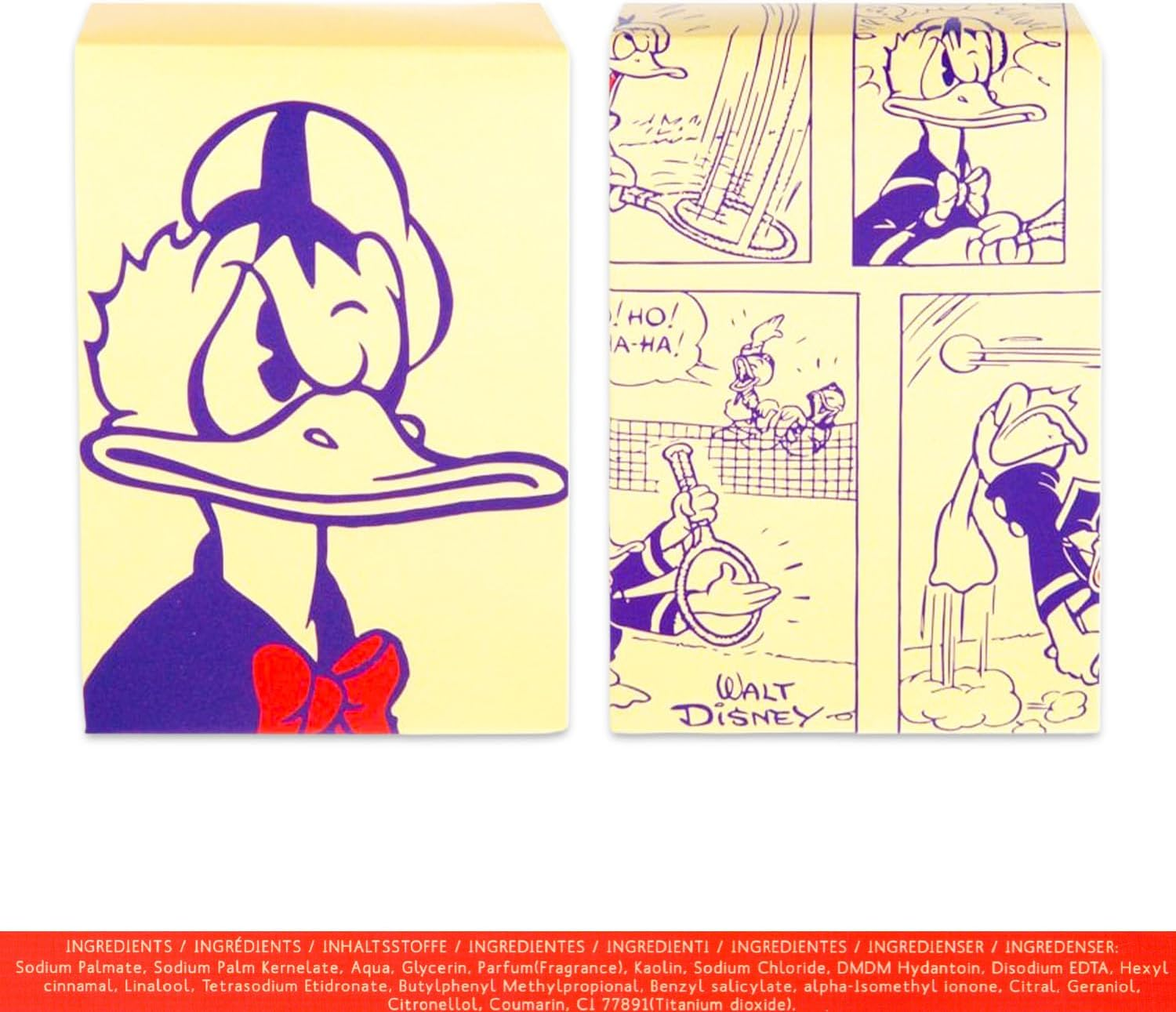 Donald Duck Bathroom Shower Set for Men - Bundle with Body Wash, after Shave Balm, Loofah, Storage Bag, Bar Soap, and More | Disney Donald Duck Mens Shower Kit