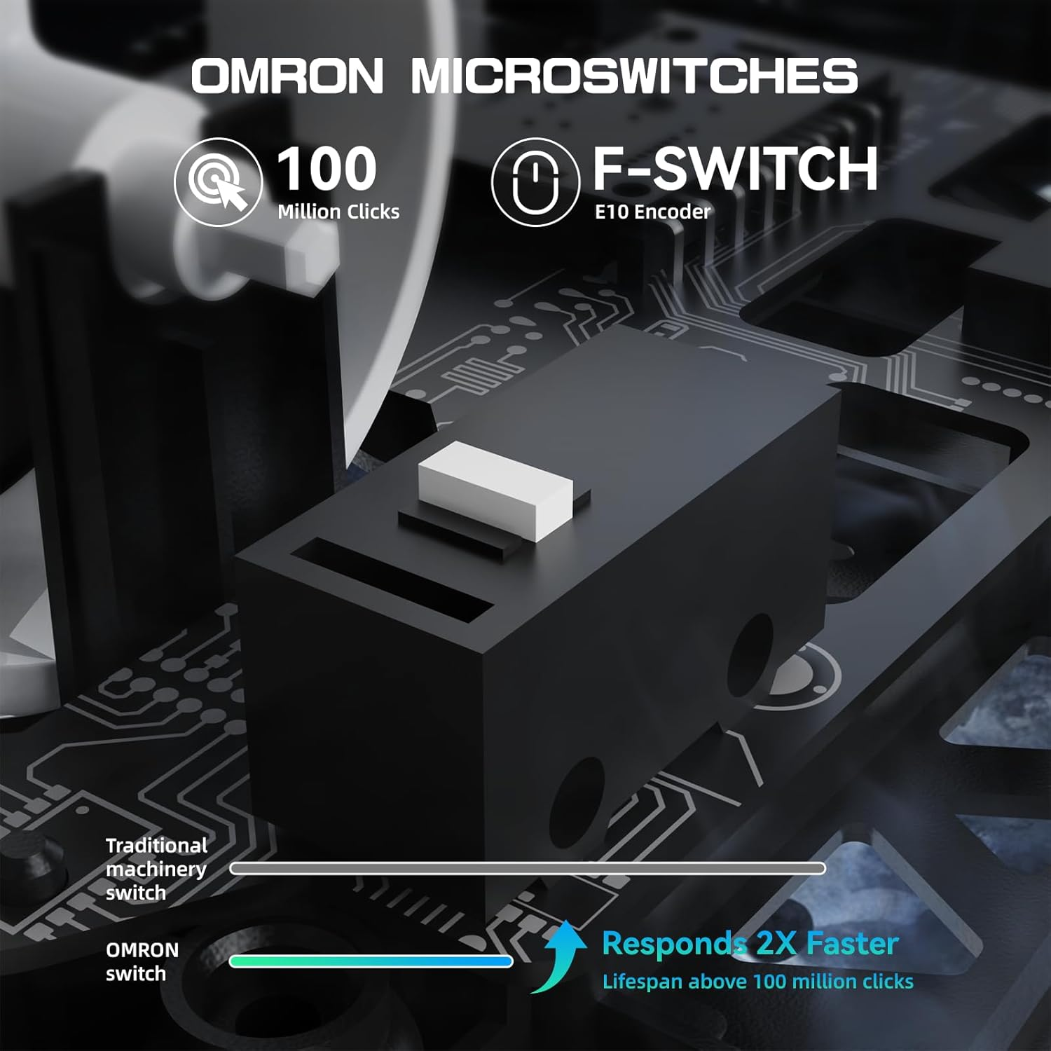 MAMBASNAKE M5 Ultra 39G Carbon Fiber Wireless Mouse, 42K DPI PAW3950 Sensor, 8Khz Polling Rate Gaming Mouse, Tri-Mode 2.4Ghz/Bt/Wired Computer Mice, Web Driver, for Win/Mac/Fps/Moba/Esports-White image number 4