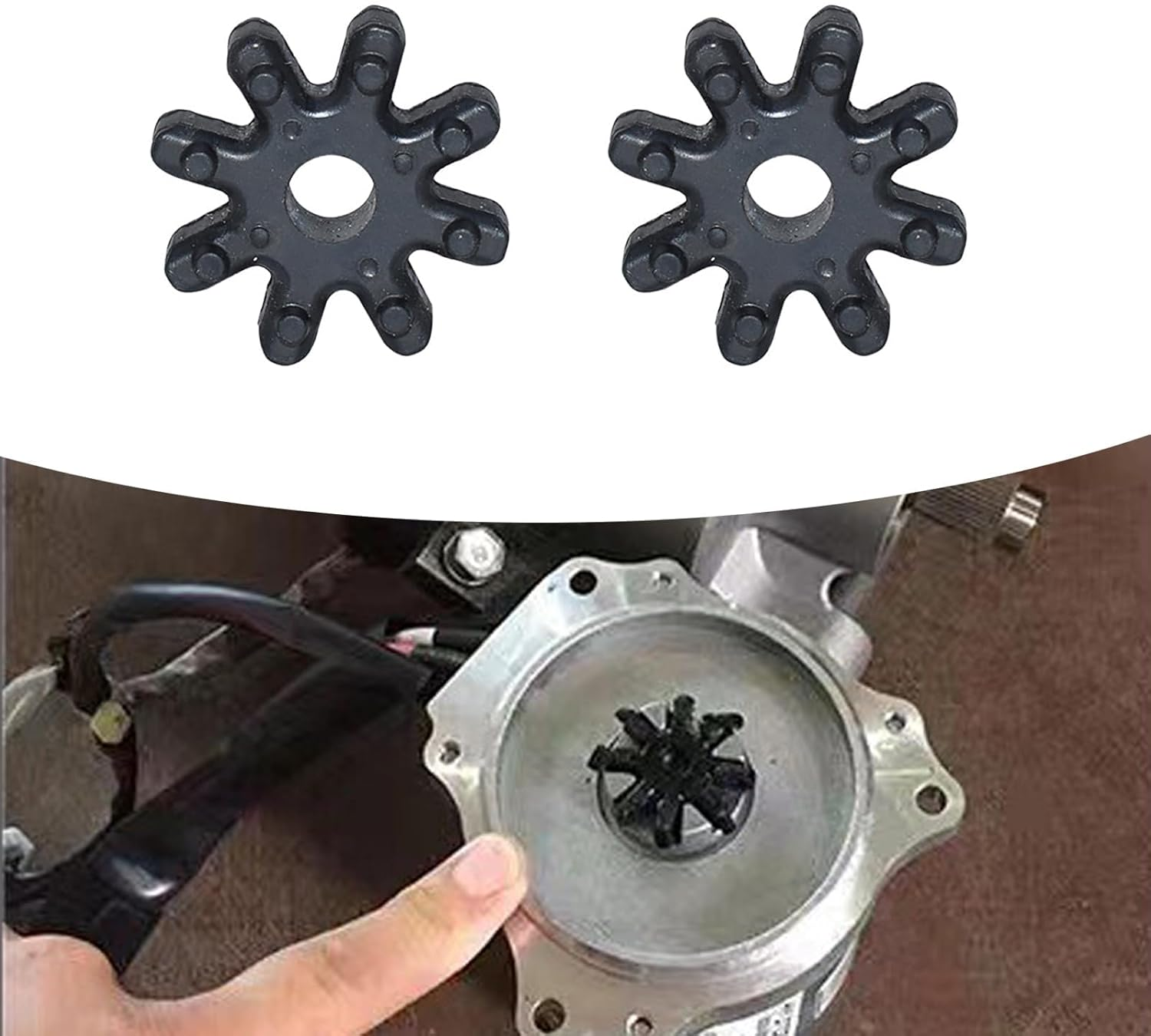 2 PCS 56315-2K000FFF Flexible Steering Coupler Replacement, Automotive Power Steering Coupler, Plastic Steering Coupling Steering Column, Compatible with Hyundai Kia (Black) image number 5