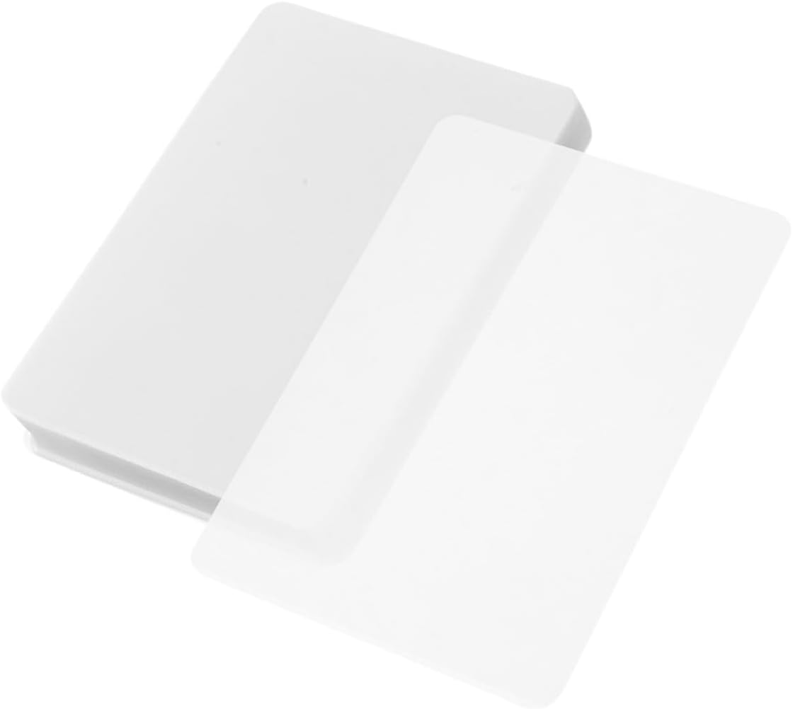 NIYANGLE 100Pcs Clear Thermal Laminating Sheets Matte Plastic Film with Rounded Corners for Document and Photo Protection Office School Supplies image number 2