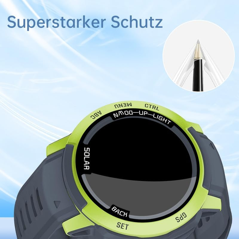 Tempered Glass Screen Protector for Garmin Instinct 2 / 2S 40 Mm Film, Pack of 2 Screen Protectors for Garmin Instinct 2 / 2S 40 Mm Screen Protector, Anti-Scratch Sans Bulless, Fingerprint Compatible image number 2