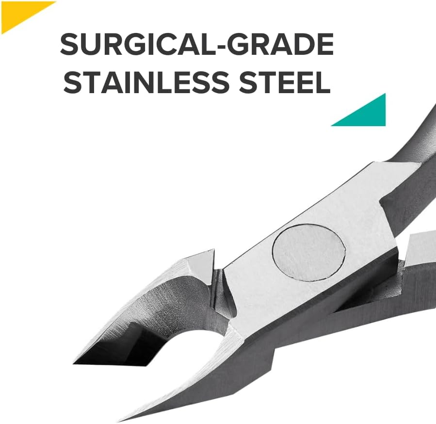 Rui Smiths Ultra-Premium Cuticle Nippers, Professional, Stainless Steel, Japanese Handle, Mirror Finish, Double Spring (5Mm Jaw/Half Jaw) image number 3