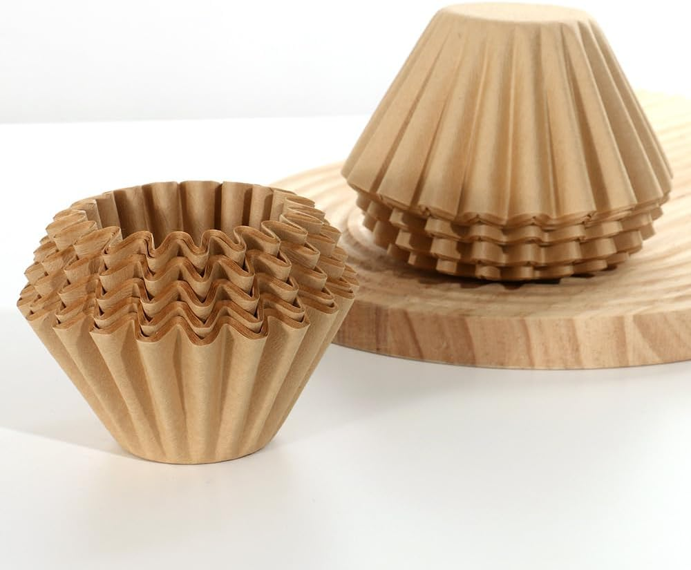 4-5 Cup Basket Coffee Filters, 7.28&rdquo;X 1.97&rdquo;, 100 Count Natural Unbleached Coffee Filter Paper for 5 Cup Coffee Maker, Small Coffee Travel Brewer, Single Serve Coffee Pot image number 6