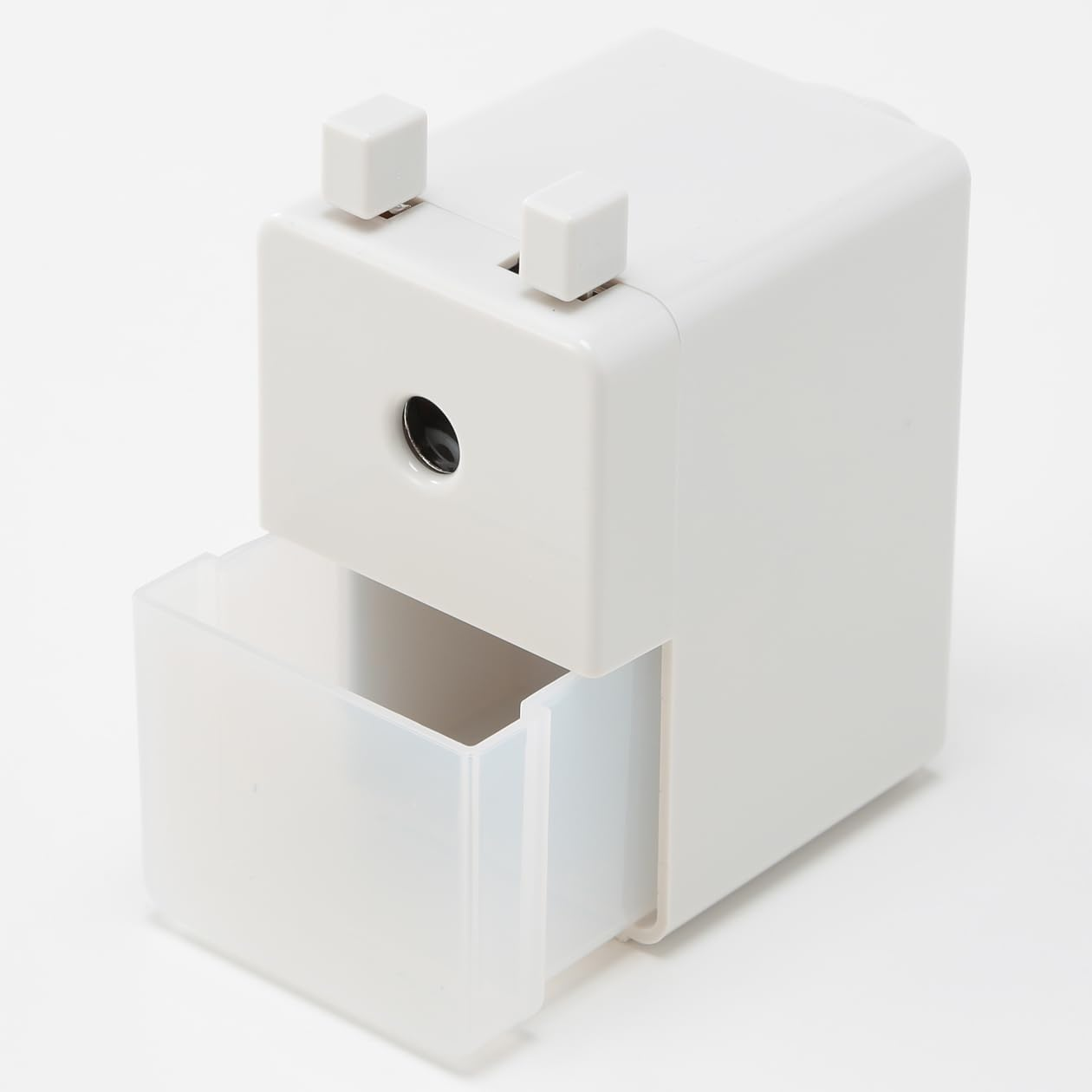 Muji NDB06A5S Manual Pencil Sharpener, Small, Light Gray, Approx. W 2.2 X H 4.1 X 4.1 Inches (55 X 103 X 106 Mm)