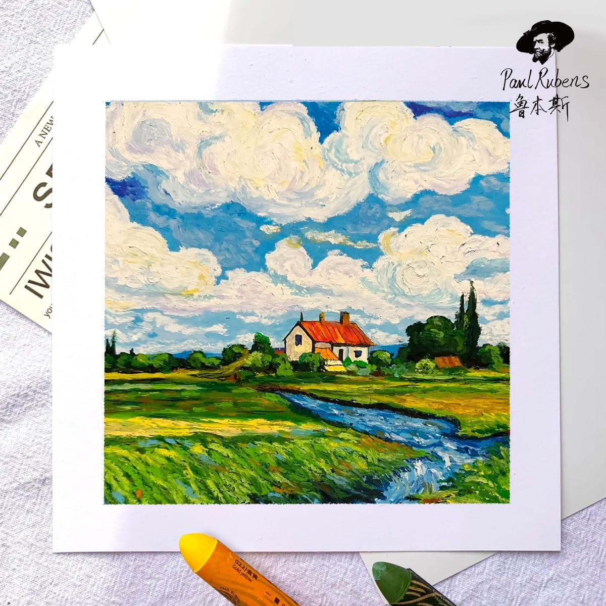 Paul Rubens Creamy Artist Oil Pastels for Artists, 72 Colors Artist Soft Oil Pastel Set Vibrant, Art Supplies for Artists, Beginners, Students, Art Painting Drawing image number 2