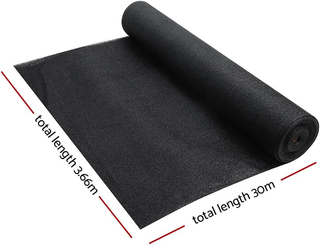 Instahut 50% Shade Cloth 1.83X50M Shadecloth Sail Heavy Duty Black
