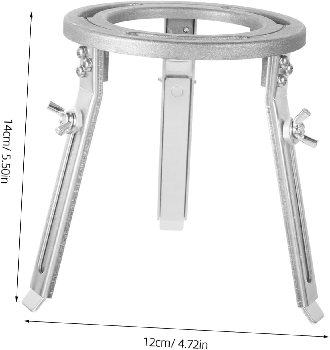 Luxshiny Experimental Stand Adjustable Laboratory Tripod Holder Chemistry Heating Support for Alcohol Lamp Liftyble Stand Detachable Legs for Science Experiments image number 5