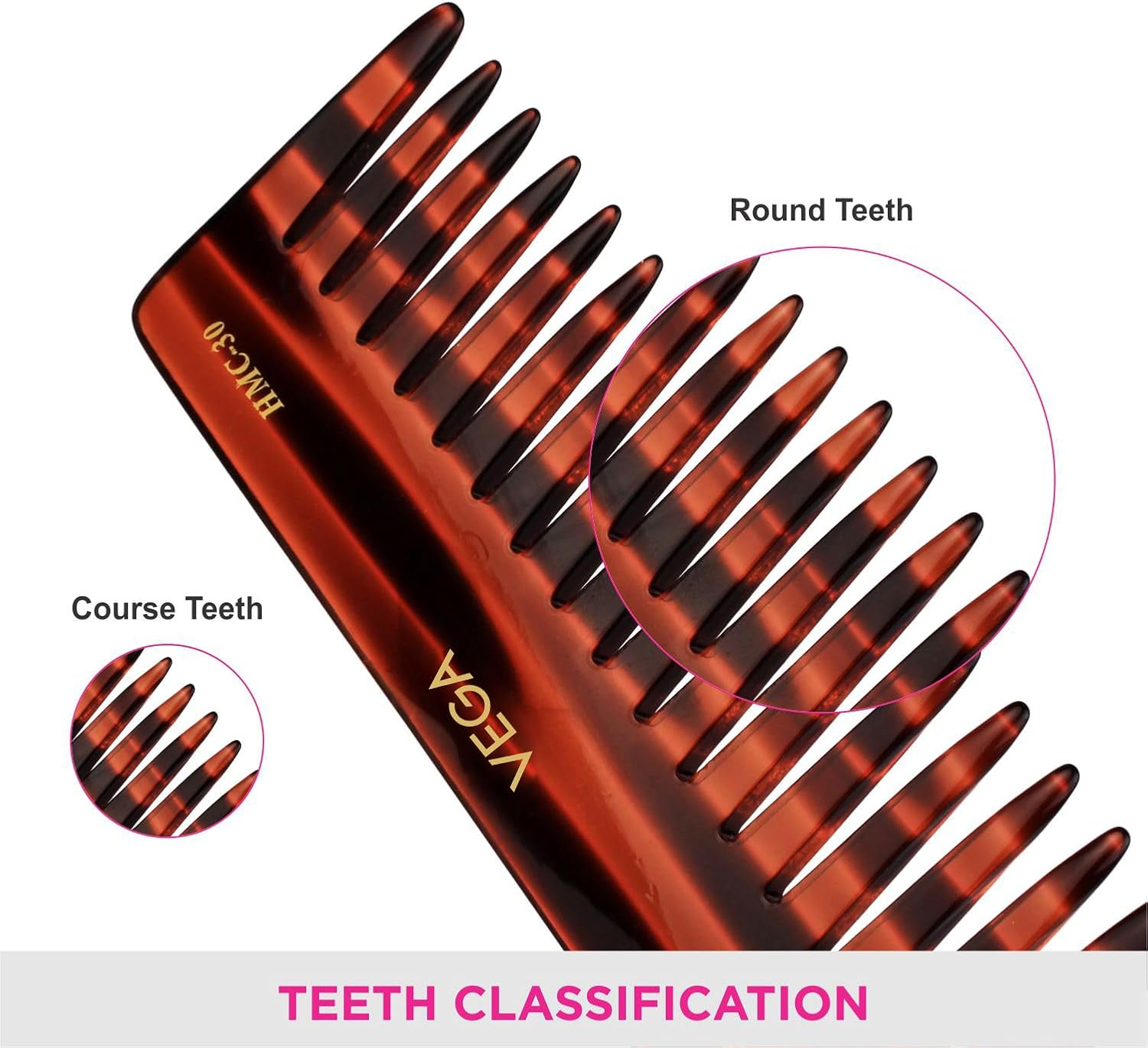 Vega Handmade Comb - Shampoo HMC-30 1 Pcs image number 1