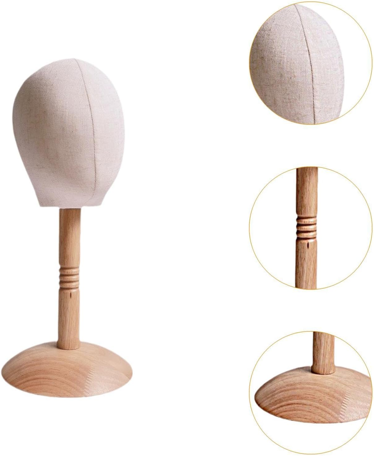 Eigell Children Head Model with Base Infants Head Mannequin Display Sturdy Freestanding Hat Stand Display Child Hat Organizer Stand image number 3