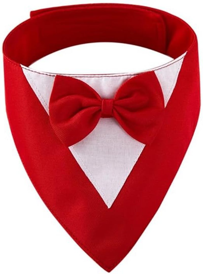 VENEKA Dog,Formal Dog Wedding Collar with Bow Tie,Dog Birthday Costume Pet,Dog Valentines Outfit Cosplay,S Blue High Guality image number 6