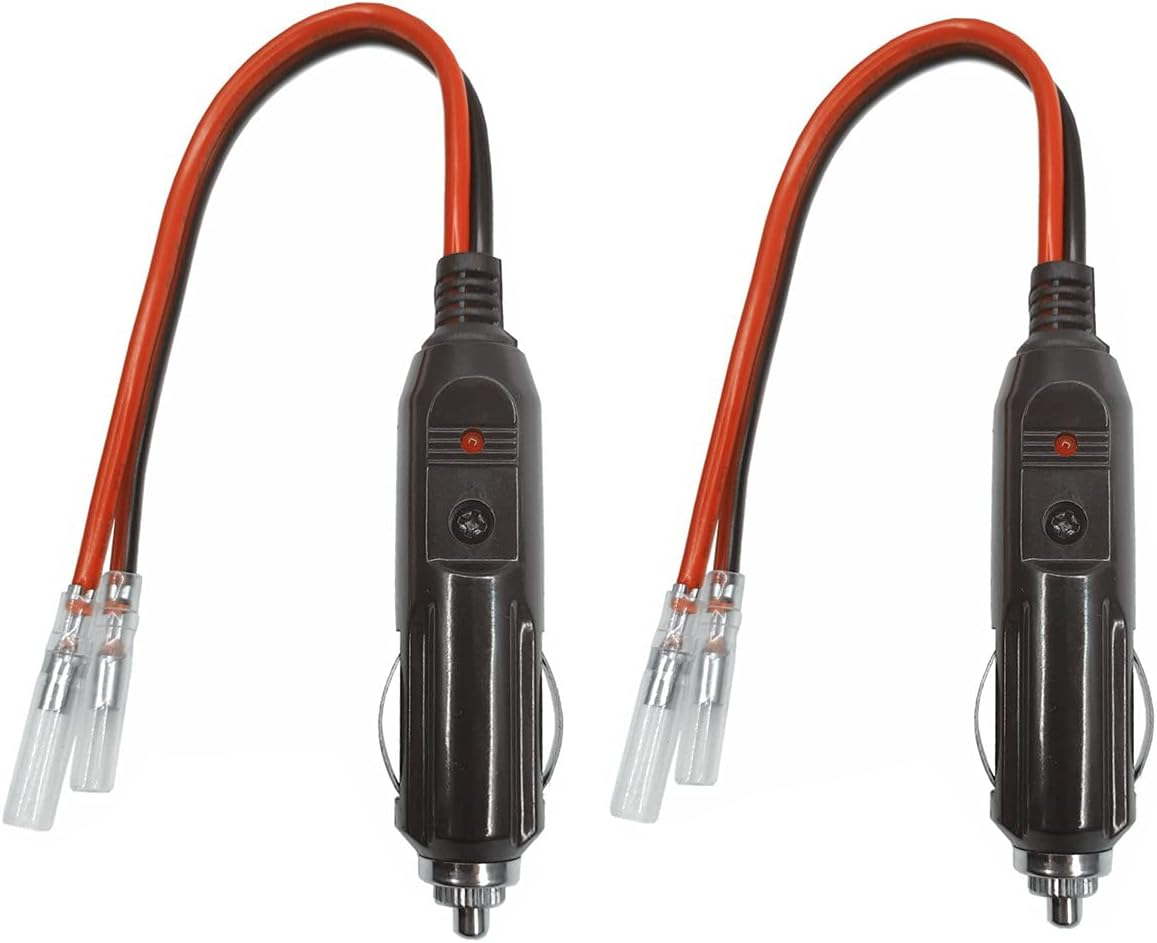 Car 12V Cigarette Lighter Male Plug with Leads (2) image number 2