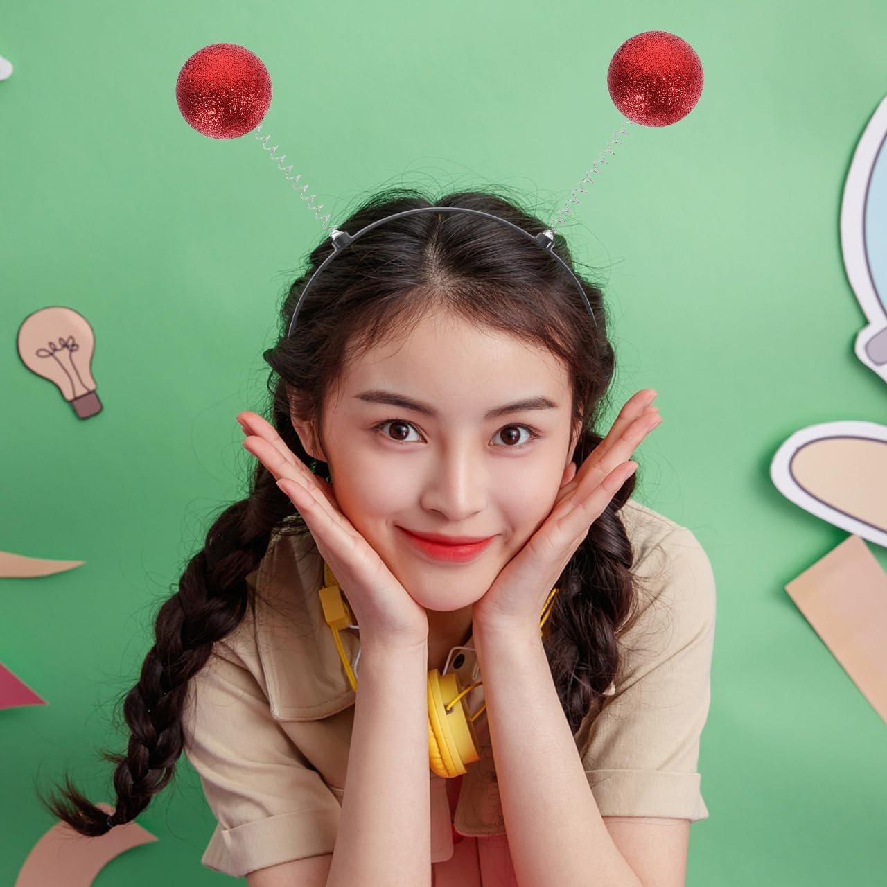 Baluue 6Pcs Black Plastic Headbands with Teeth, Diy Hair Accessories for Women, Spring Hairbands for Secure and Comfortable Fit, Ideal for Home Decor and Craft Projects image number 1