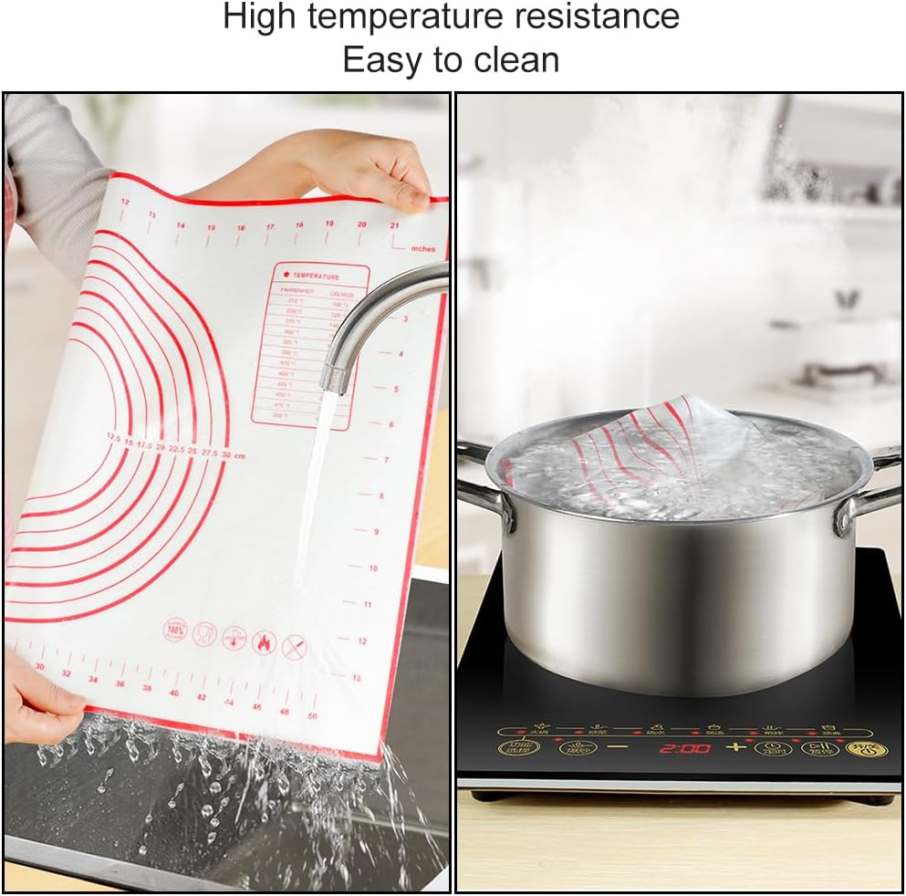 Silicone Baking Mat, 40Cmx60Cm, Non-Stick, Food-Grade, Multi-Use, Red image number 6