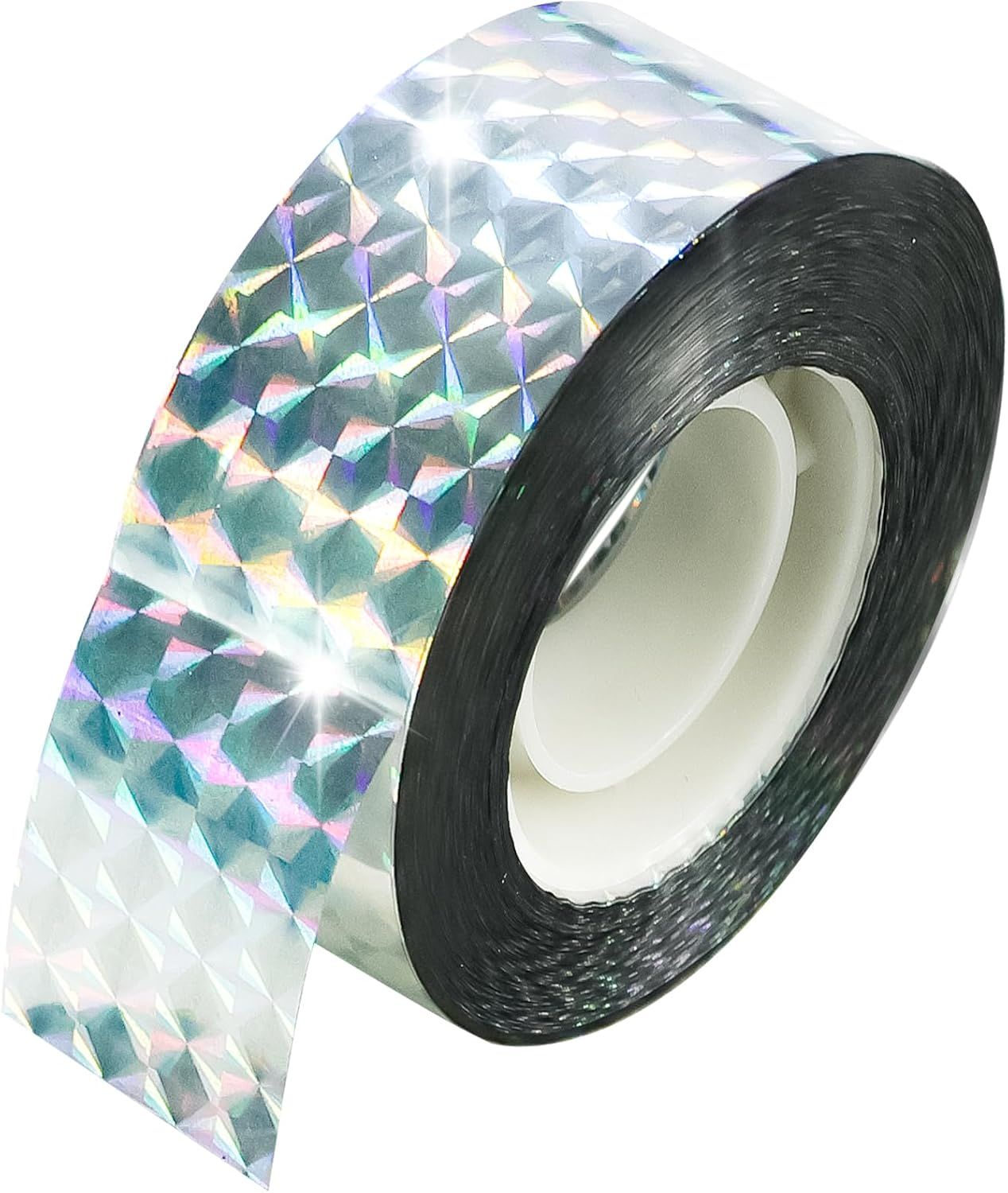 Folmywy Bird Scare Tape Double Sided Reflective Flashing Tape Ribbon Woodpecker Deterrent for House Deterrent Birds Pigeon Herons Away from Garden Farm Trees Orchard Crops image number 6