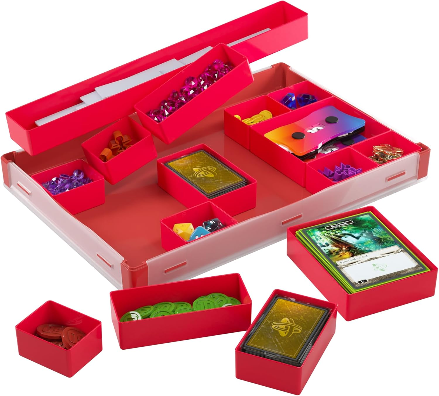 Gamegenic Token Silo Storage Box, Red, X-Large