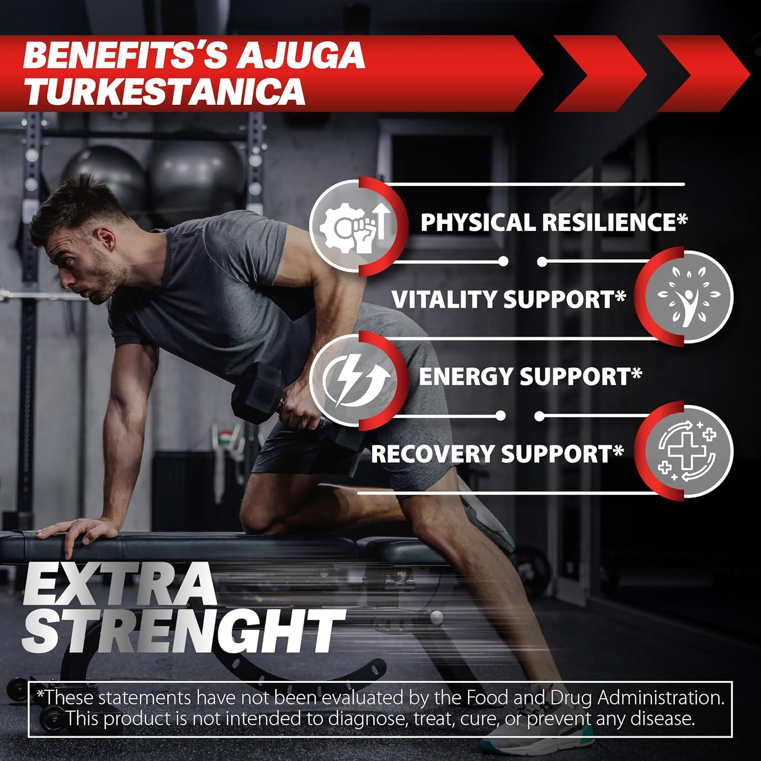 Turkesterone 1000Mg and Tongkat Ali 500Mg Supplement - Max Purity - Tongkat Ali Extract and Turkesterone Supplement for Men - Zero Fillers - Non-Gmo (60 Capsules)