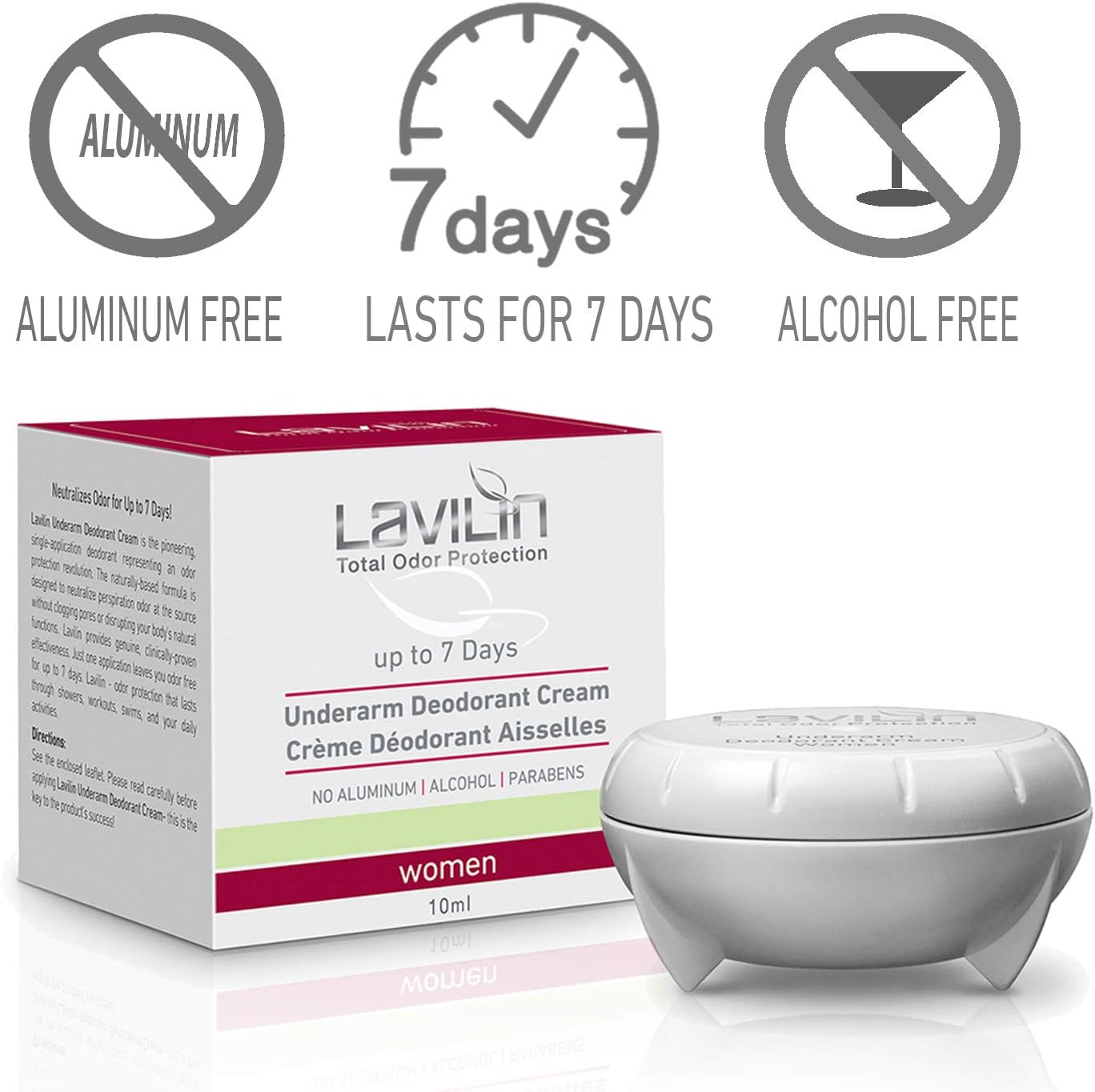 Lavilin Womens Underarm Deodorant Cream 10Ml image number 4