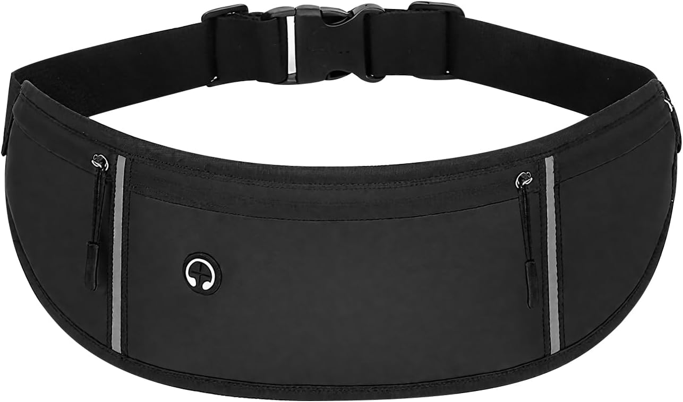 Adjustable Running Belt Waist Pack - Water-Resistant Phone Holder for Men & Women, 45Cm Slim Fitness Belt Bag Fits 6.5" Phones (80-125Cm Waist) image number 1