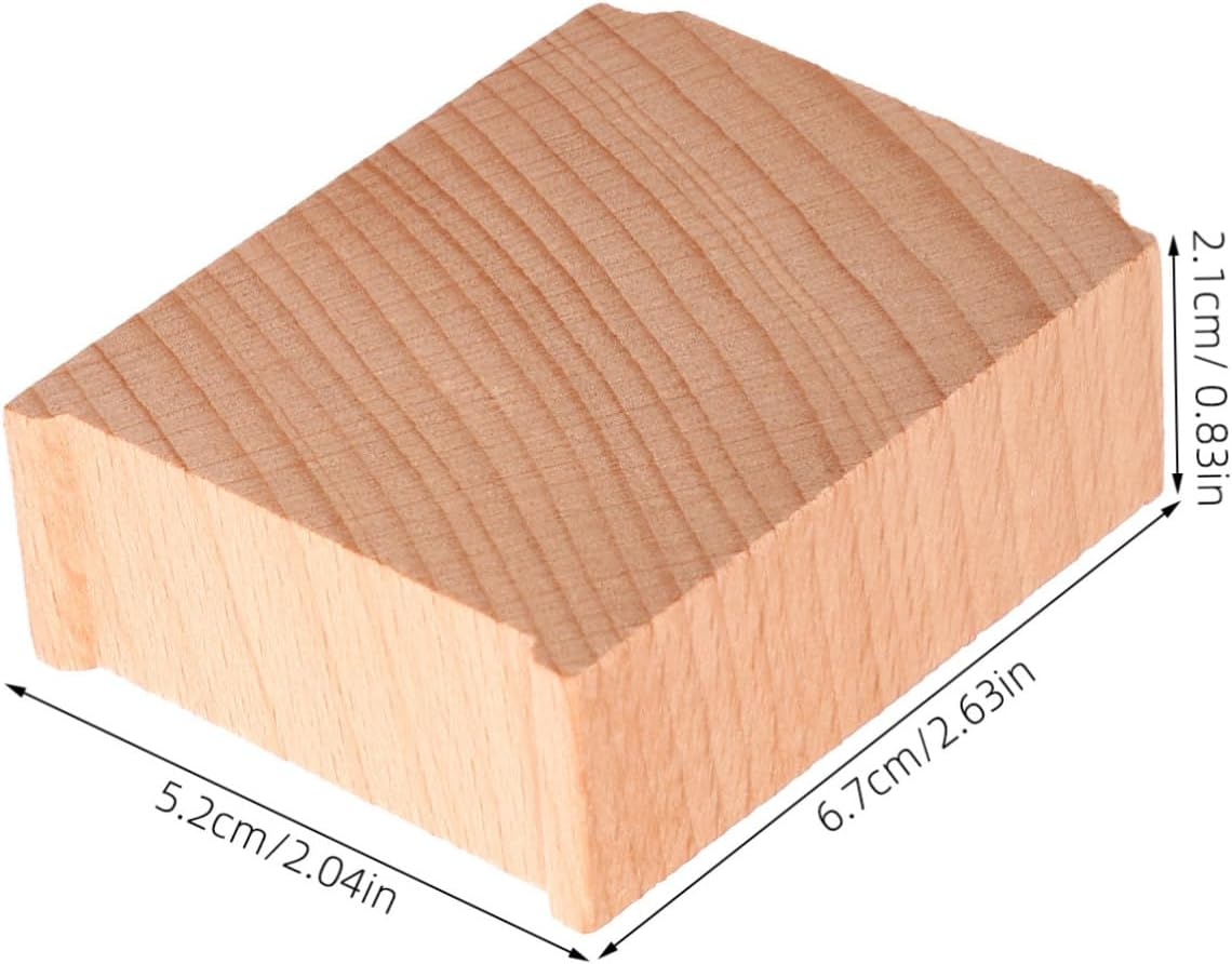 Jojofuny 6Pcs Wooden Train Bridge Supports Track Leveling Risers for Boy Girl Toy Educational Railway Train