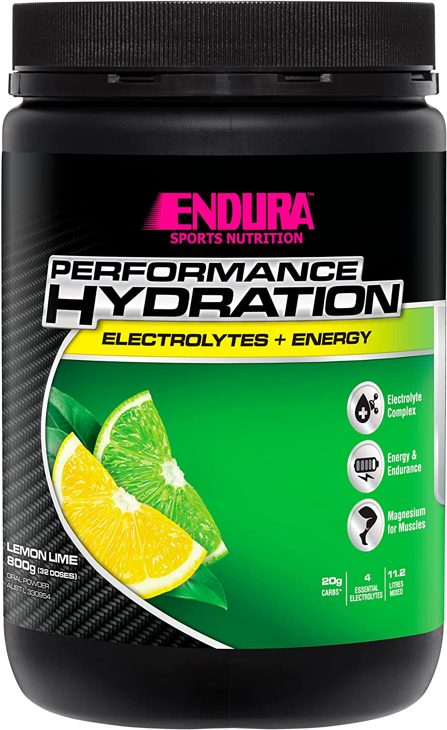 Endura Rehydration Electrolyte Powder - Performance Fuel - Lemon Lime Flavoured - 800G image number 2