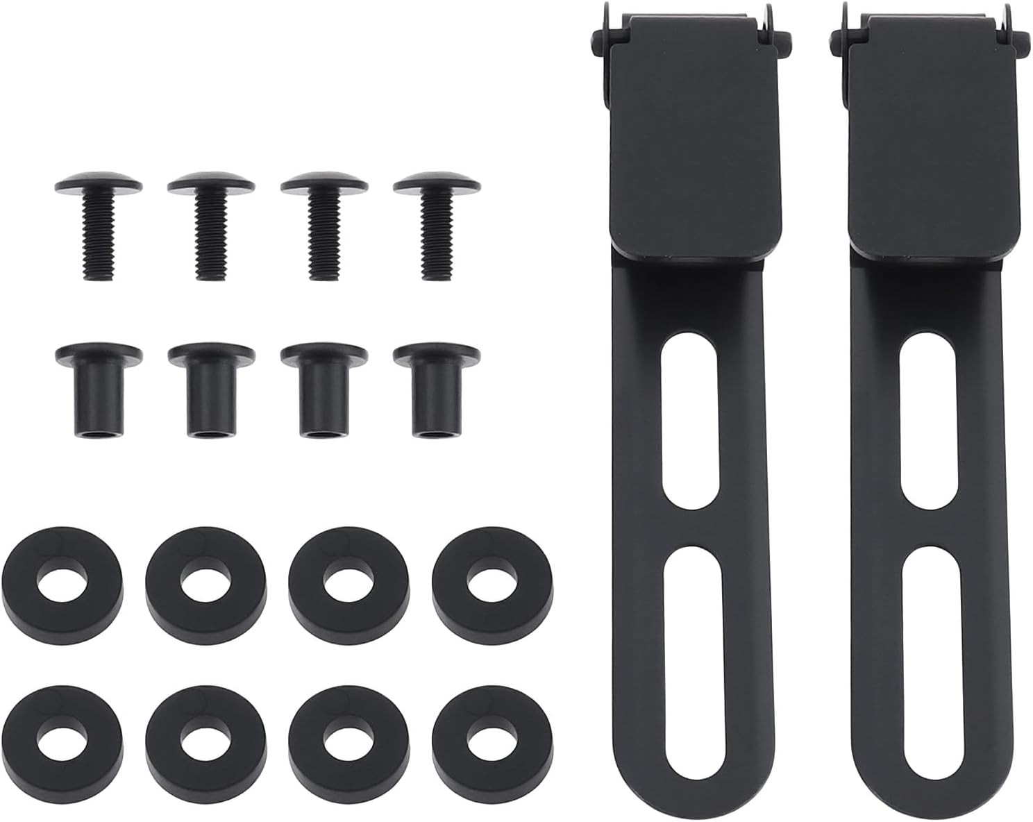 Create Idea 2Pcs Fixed Blade Clip with Screws Washers Compatible with Kydex Ulticlip 85X15Mm Black image number 3