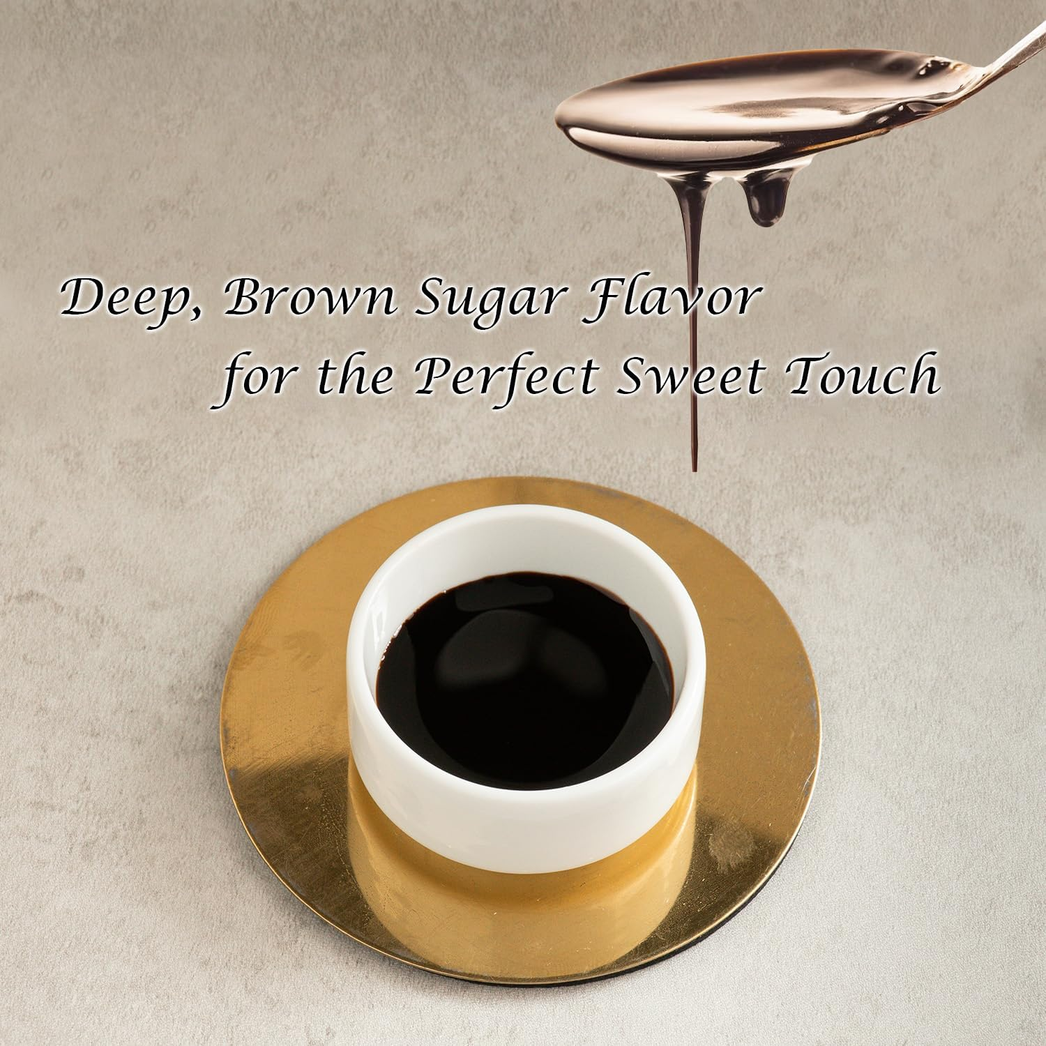 Brown Sugar Syrup for Bubble Tea Hanging Cup, Beverage Black Brown Sugar Syrup Drink Wall Hanging - 400G / 14.1Oz image number 1