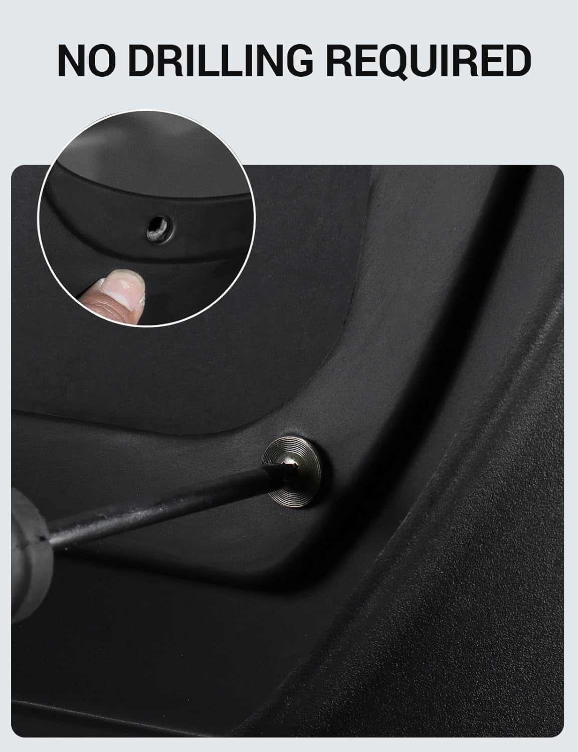 Ecarzo Mud Flaps Compatible with Jeep Grand Cherokee L 2025 2024 2023 2022 2021 3-Row No Drilling Required All Weather Mud Splash Guards Mudflap Front & Rear Jeep Grand Cherokee L Accessories 4Pc Set