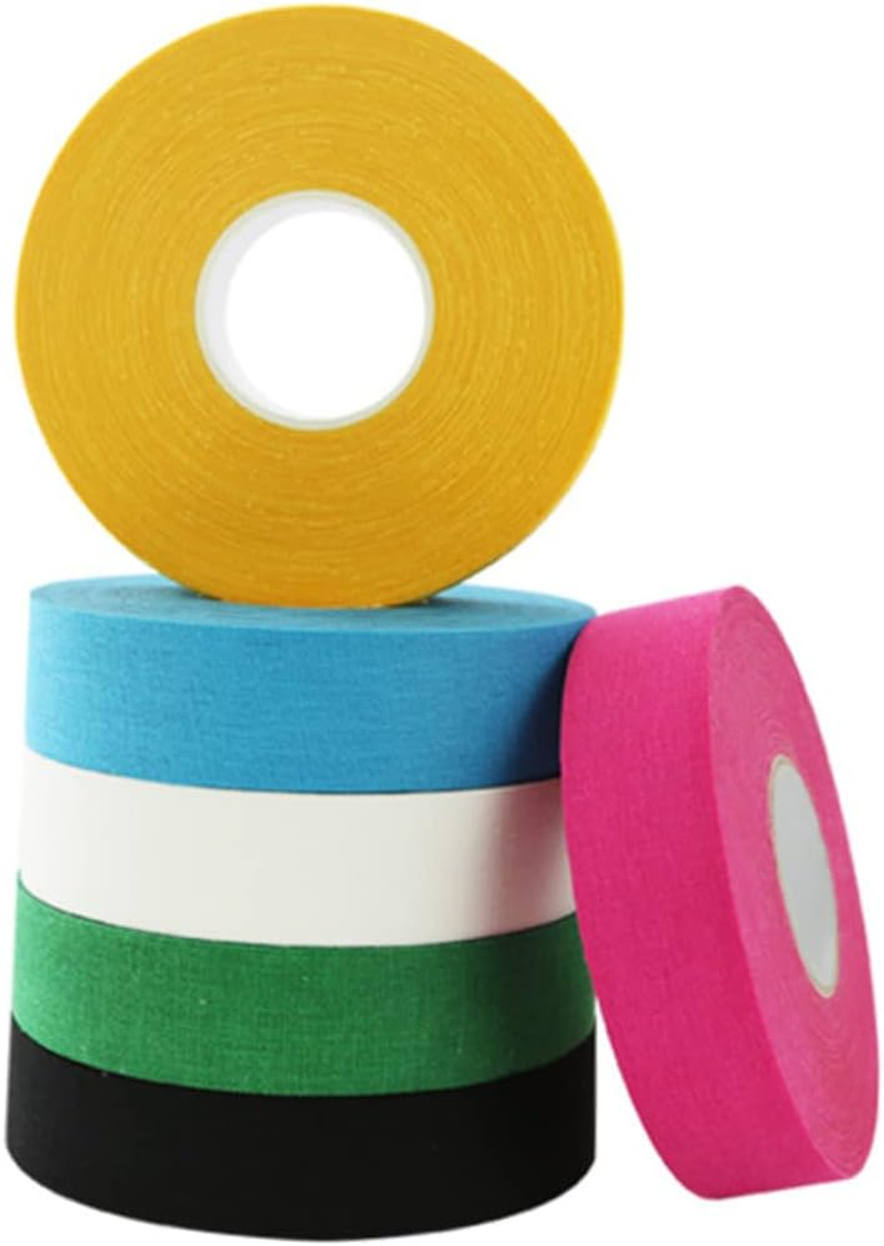Elastic Sports Tape Hockey Stick Tape Football Tape Field Hockey Tape Hockey Sports Tape Athletic Wrap Colorful Tape Hockey Stick Wrapper Wrist Athletic Tape Handlebar White 2 Pcs