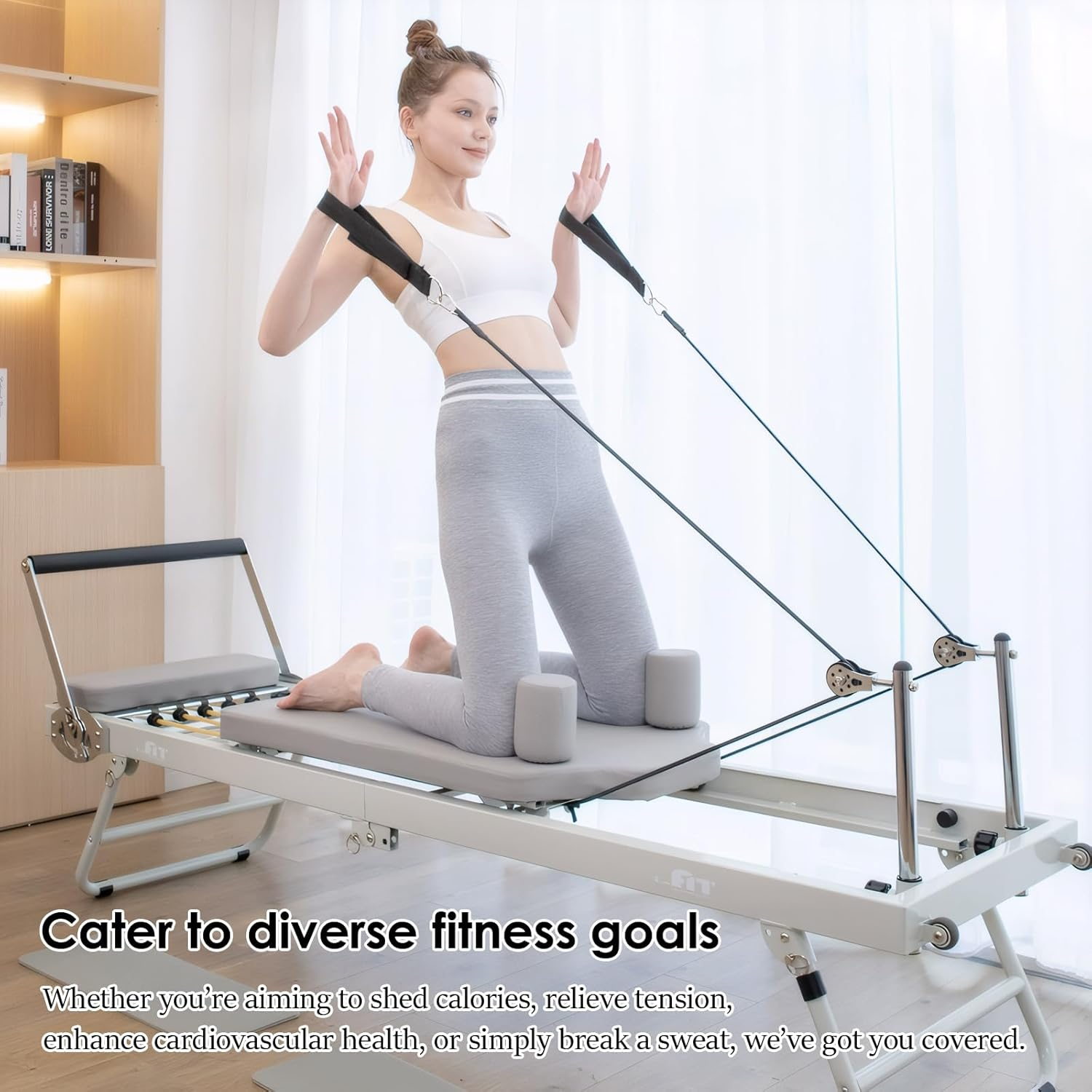 TTFP Reformer Pilates Machine, Pilates Reformer Board, Exercise and Fitness Equipment image number 1