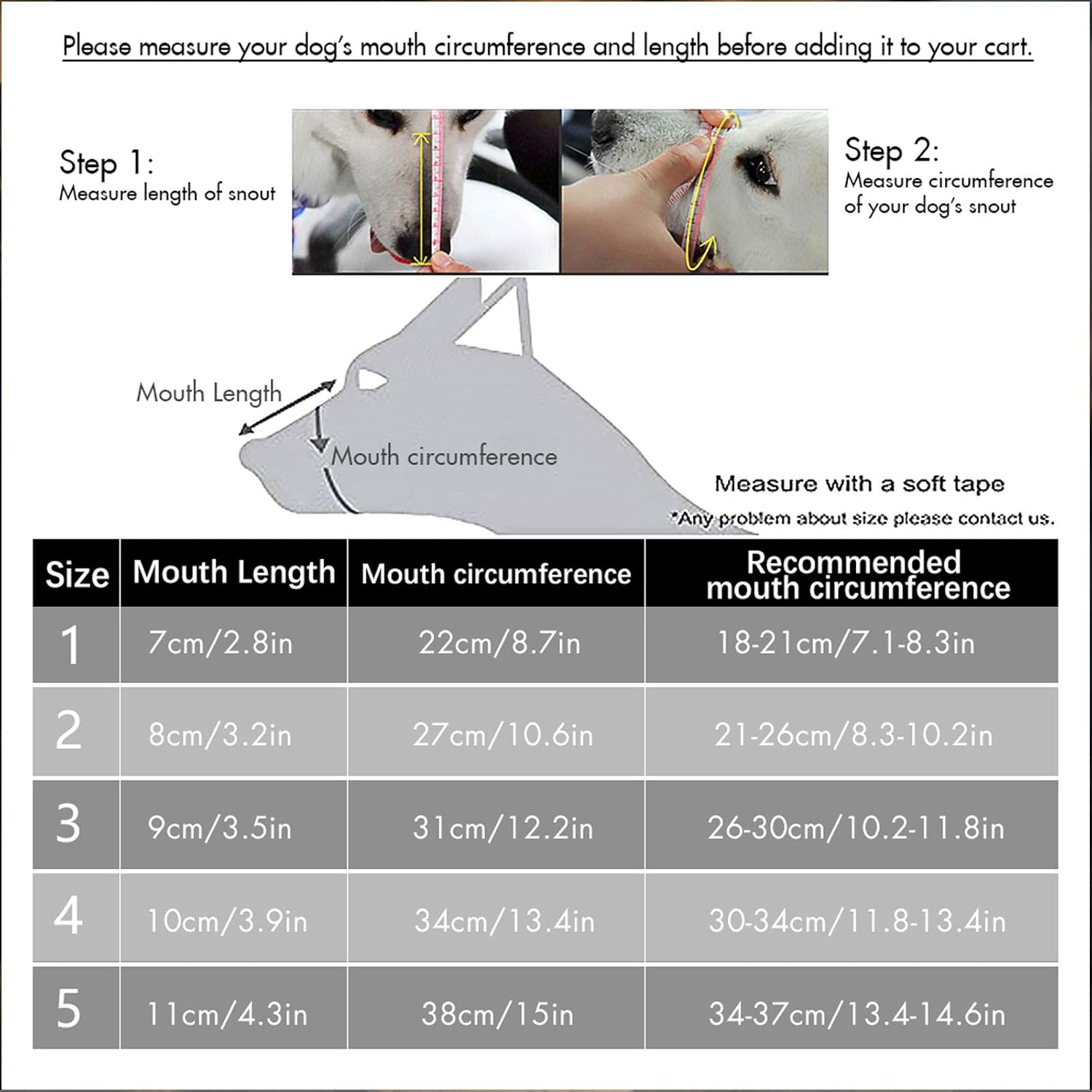 Dog Muzzle-Soft Basket Muzzle for Dogs Adjustable and Comfortable Secure Fit,Best to Prevent Biting,Chewing and Barking Head Snout 18.5-24'' image number 2