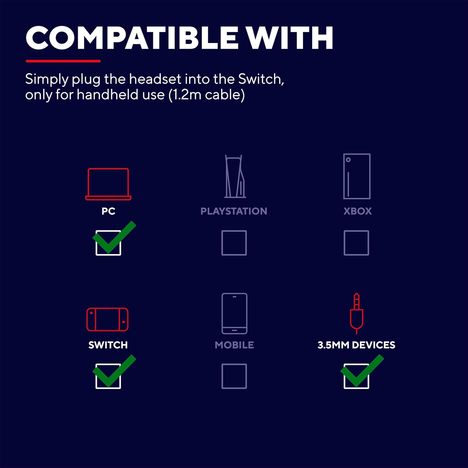 Trust Gaming GXT 416S Zirox Lightweight Gaming Headset for Nintendo Switch Consoles with 50Mm Drivers, 3.5 Mm Jack, 1.2M Cable, Foldaway Microphone, Over-Ear Wired Headphones, Blue/Red image number 4