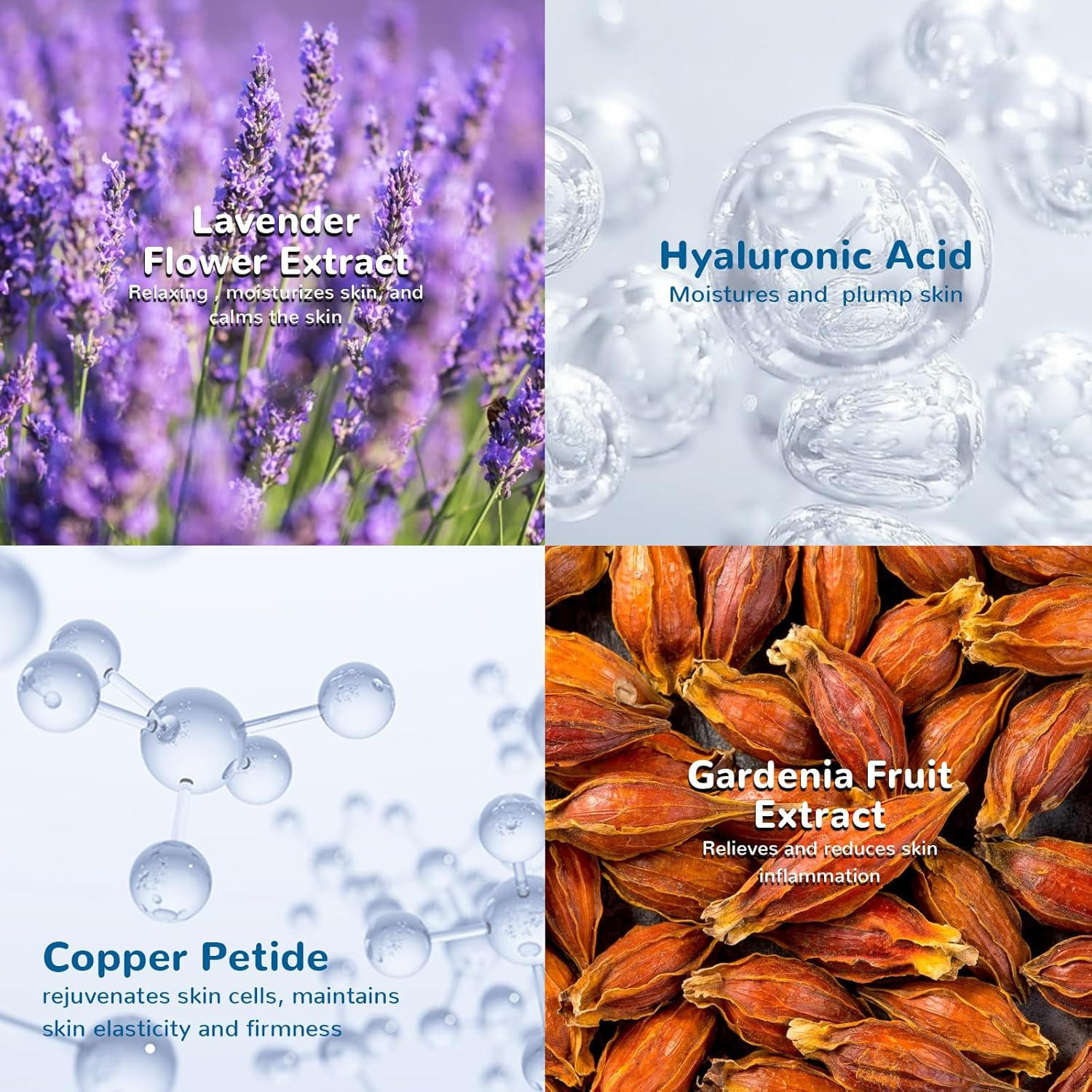 ANAI RUI Copper Peptides Serum for Face -Copper Peptide Face Serum + Hyaluronic Acid - Reduces Fine Lines & Wrinkles, Plumping and Radiant Skin, 1.Fl.Oz image number 2