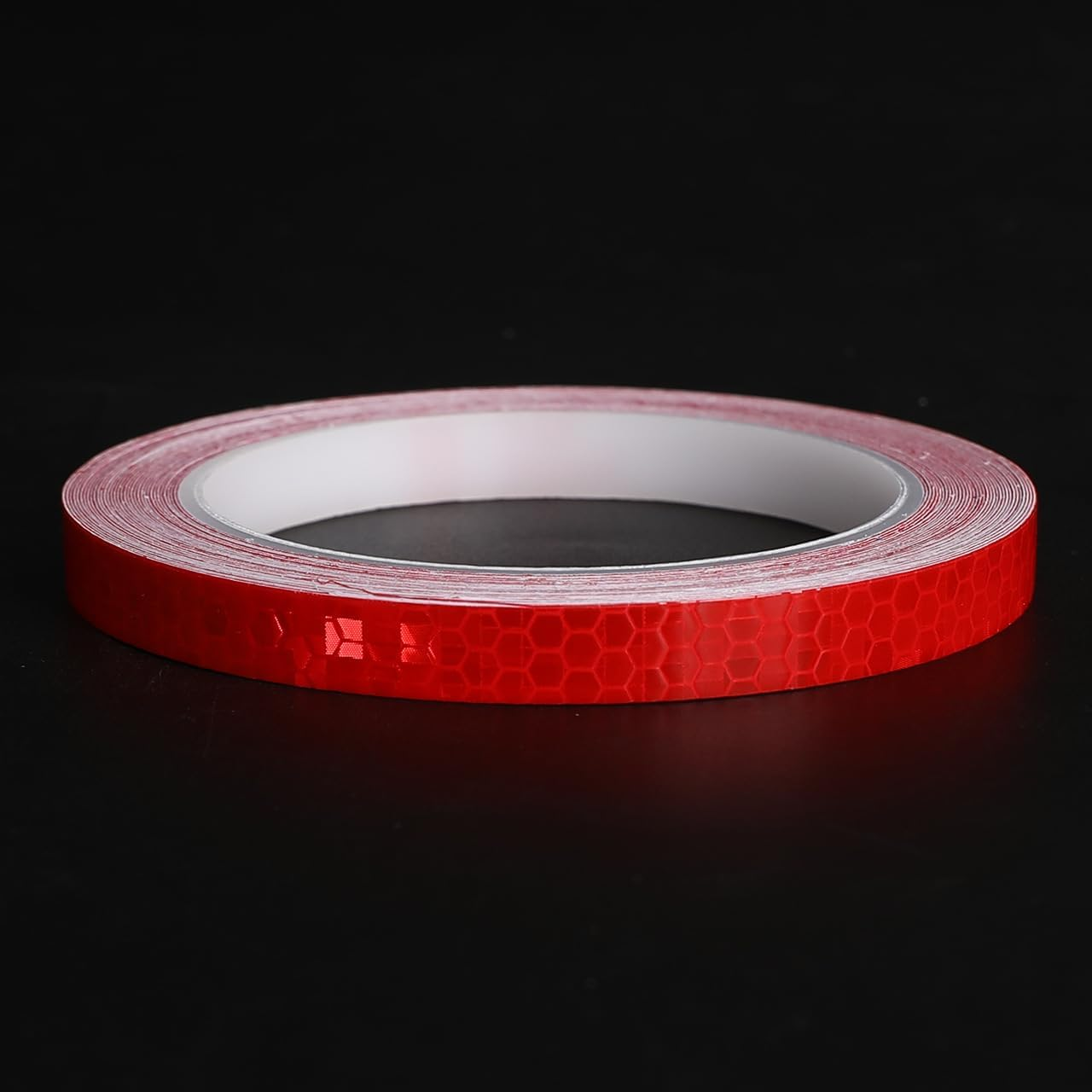 1Cm Bicycle Reflective Sticker, Car Reflective Strip, Mountain Bike, Motorcycle Night Light Decoration, Safety Alert Reflective Film (Red, One Size) image number 4