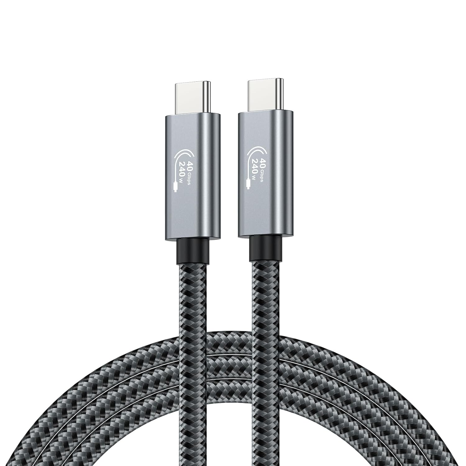 USB C Cable 0.5M, 240W, USB 4 Data Cable, 40Gbps, 8K HD Display, Thunderbolt 4/3 Compatible, Compatible with Iphone 16 15, Macbook, Hub, Docking and More (0.5M) image number 6