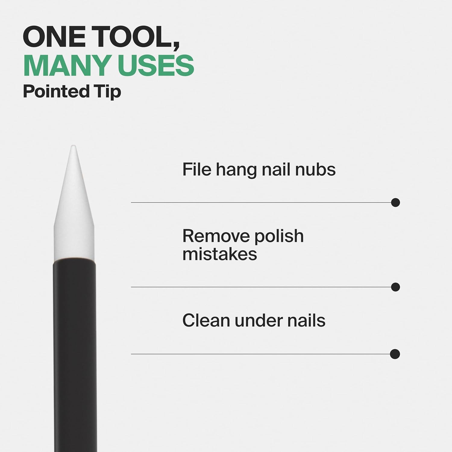 Germanikure 6Mm Crystal Glass Cuticle Removing Manicure Stick with Leather Case