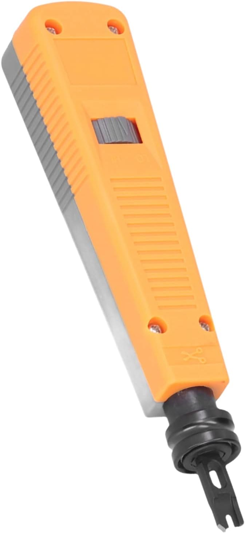 EVTSCAN Professional Punch down Tool with 110/88 Dual Blade, Adjustable Impact Force, for Terminating and Connecting CAT5 CAT6 Cat6A, for Punch down Blocks, Patch Panels and Keystone Jacks image number 3