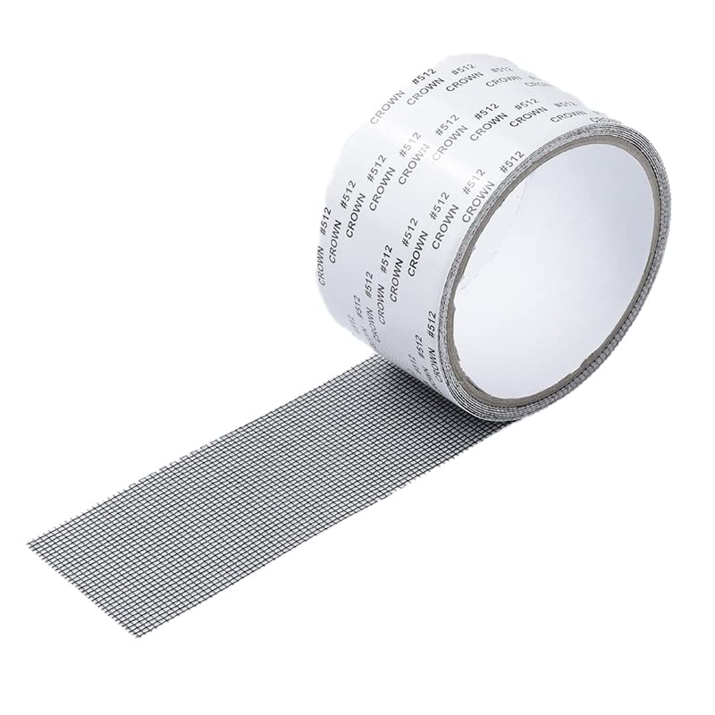 AIMALL 2M Window Screen Repair Tape Window Door Repair Tape Fly Screen Insect Repellent Repair Extra Strong Adhesive Fiberglass Mesh Tape